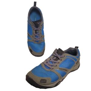 Merrell Apollo Blue Gray Minimalist Athletic Shoes Size 12
